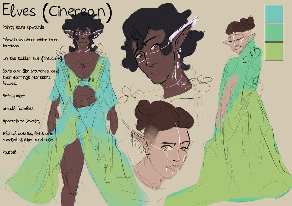 Character design for a species in my Webtoon