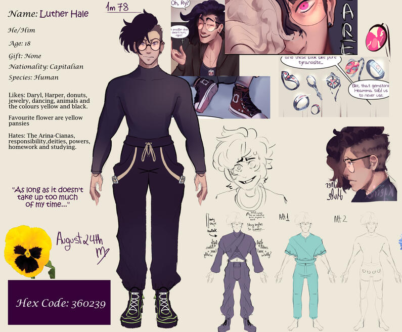 Luther's reference sheet